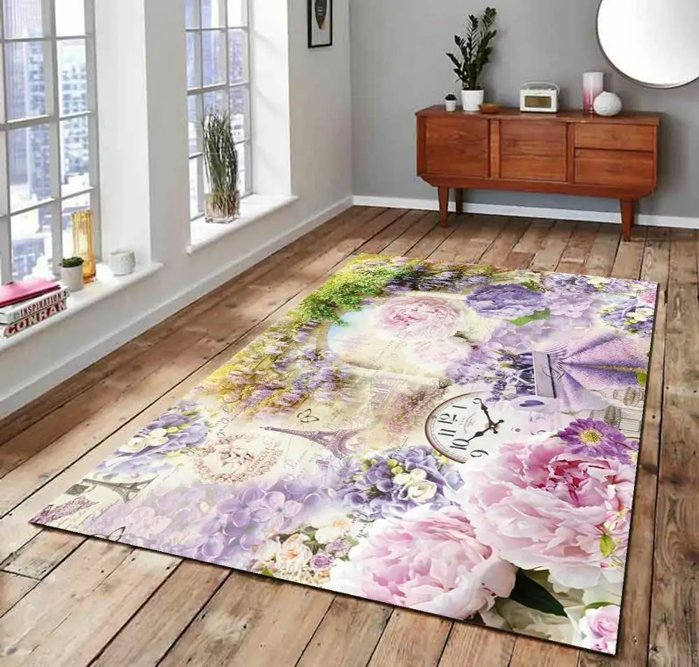 

Paris nd Art 4 Patterned Carpet ,Non Slip Floor Carpet,Teen's Carpet,Turkish Rug