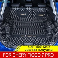 for chery tiggo 7 pro 2021 custom trunk mats leather durable cargo liner boot carpets rear interior decoration accessories cover