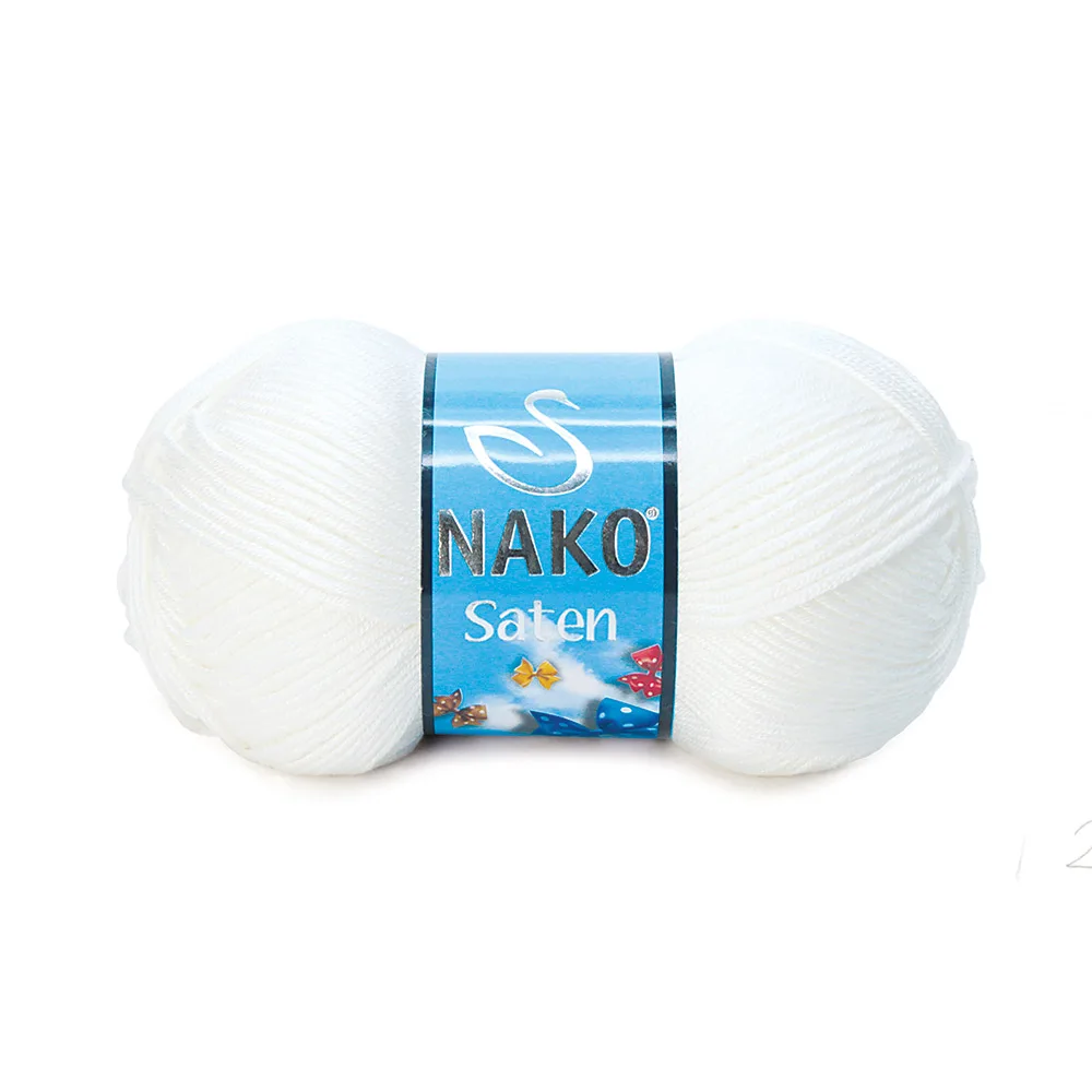 

Nako Satin 100% Premium Micro Acrylic 100G. 230 Mt. Cardigan, Sweater, Shawl, Home Textile, Scarfs, Beret, All Knitting Pattern