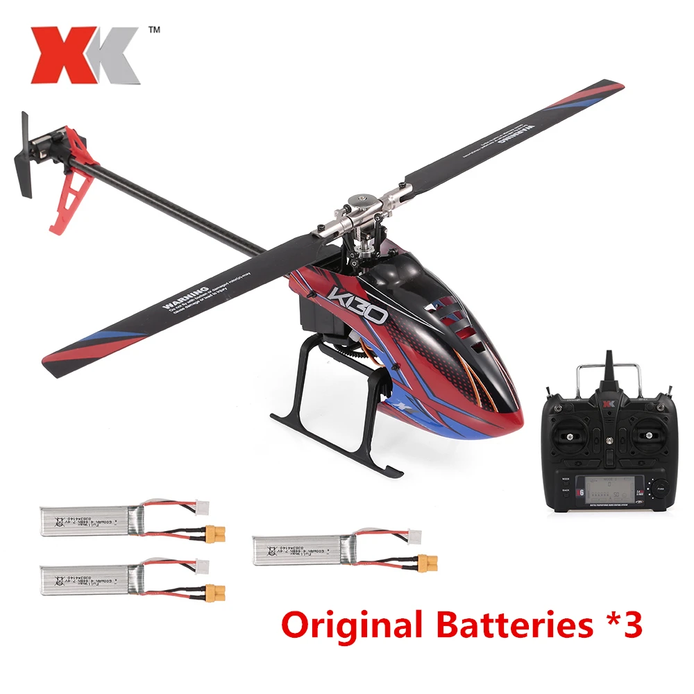 WLtoys XK K130 2 4G 6CH RC вертолет и передатчик с 9200KV Brushless 3D6G Flybarless FUTABA S FHSS трюки 3
