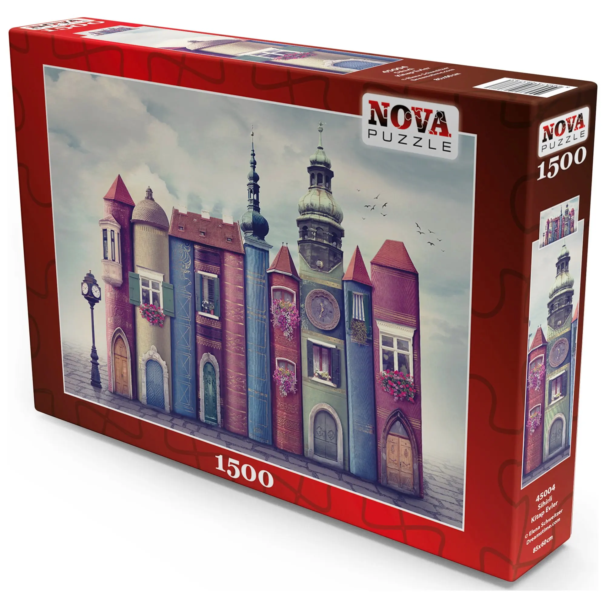 Nova пазл, волшебные книжные дома, 1500 картонных пазлов-книги, фантастическая аллея, 1500 шт., пазл для взрослых от AliExpress RU&CIS NEW
