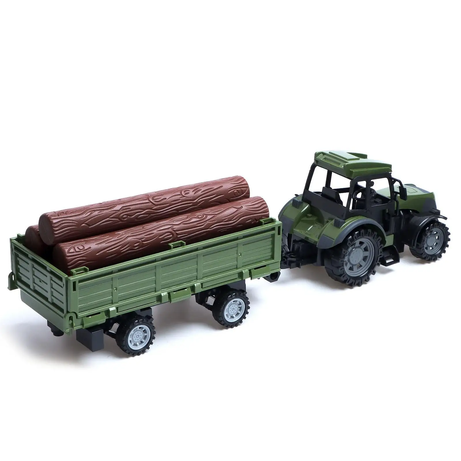 Трактор радиоуправляемый &quotФермер&quot с прицепом работает от батареек - купить по