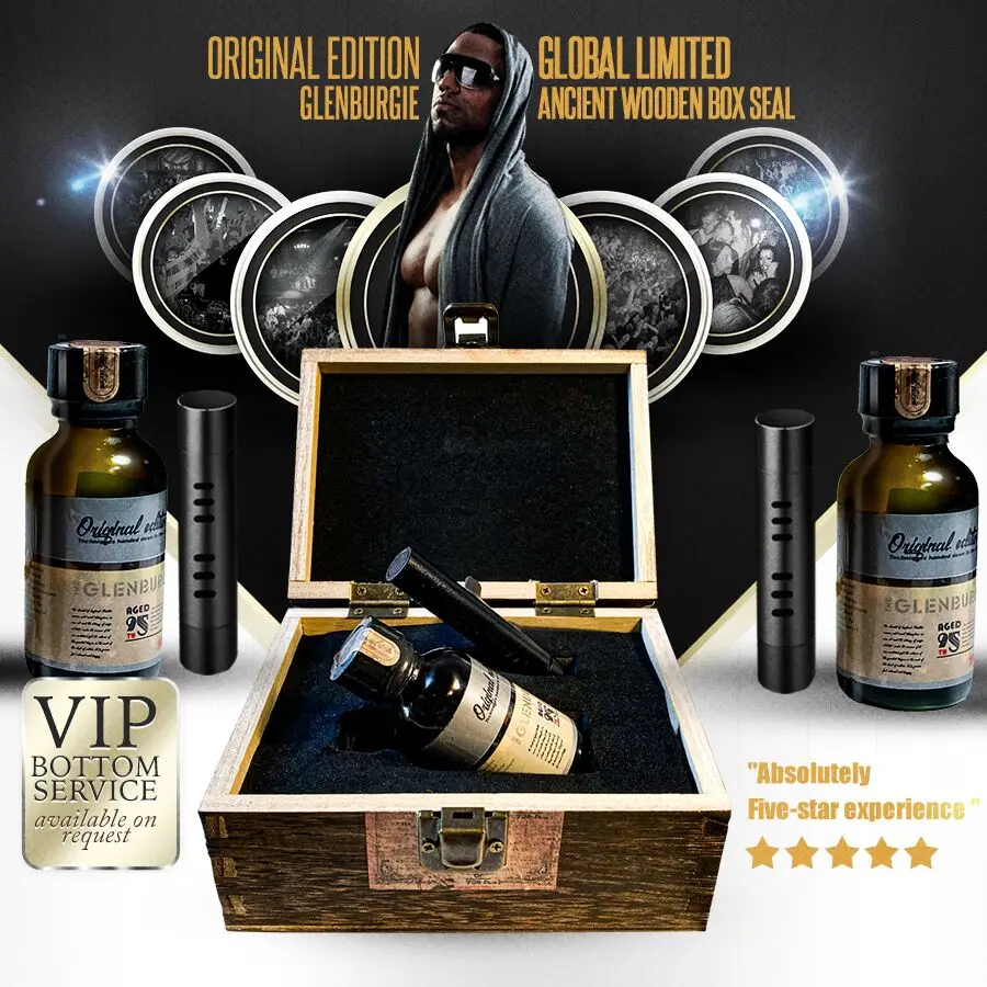 

G&N PoppersBrand Gay Gift Round Bottles Rush Original Edition Grobal Limited Burgie 30ml