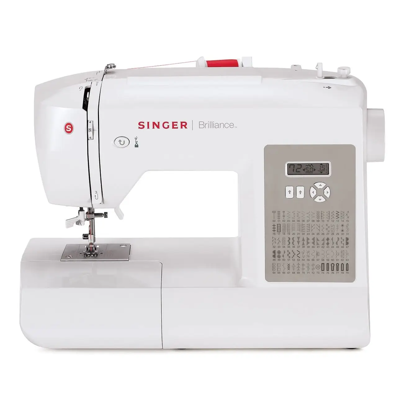 Электронная швейная машина SINGER BRILLIANCE 6180, 80 различных стежков и молний для пуговиц