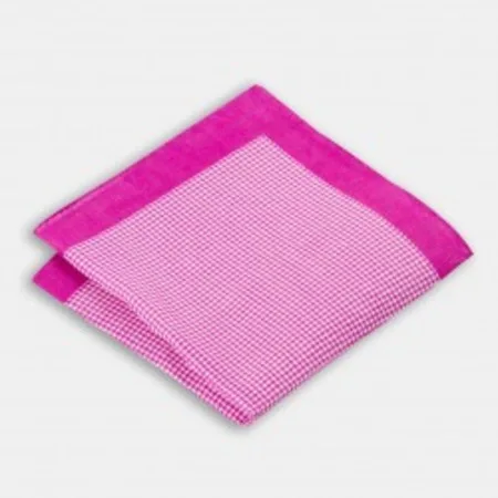 

Purple white patterned linen handkerchief 67827873