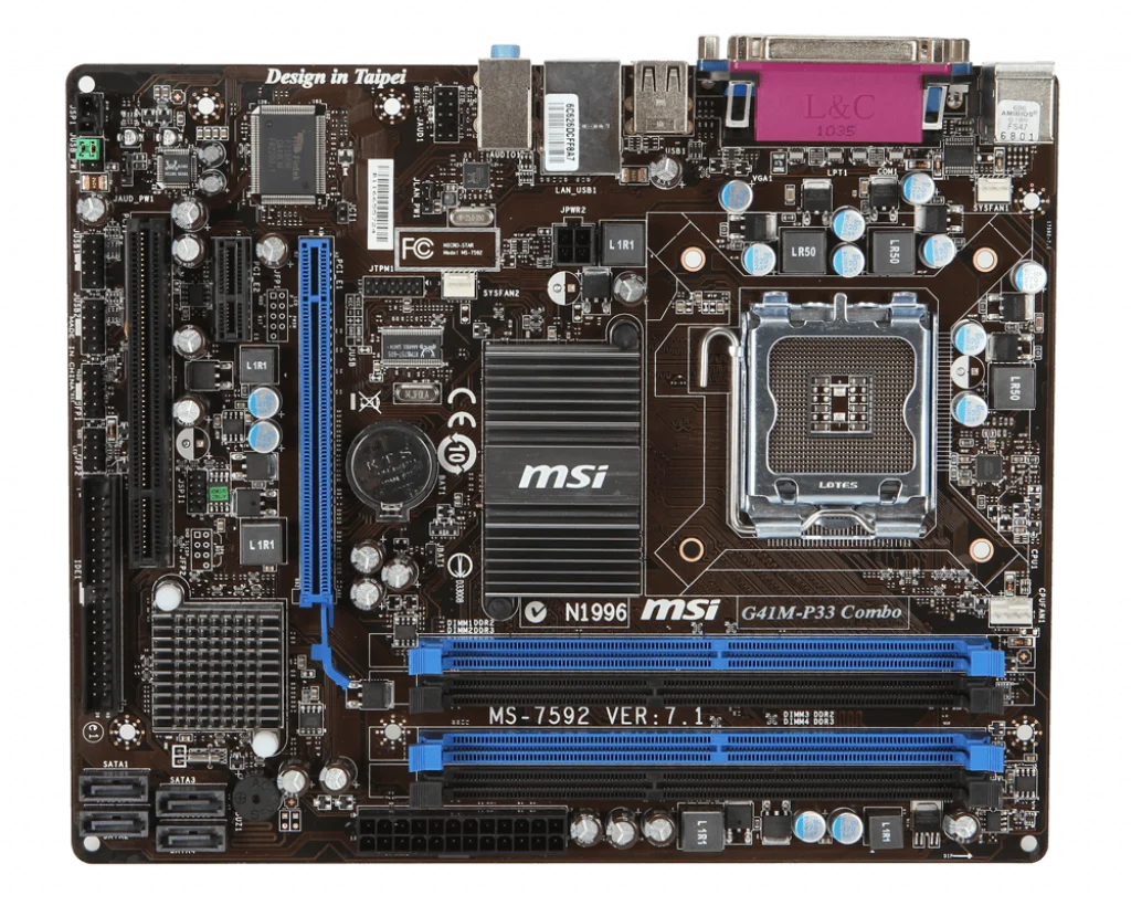 

Материнская плата LGA 775 MSI G41M-P33 Combo 775, материнская плата DDR2 8 Гб Intel G41 USB2.0 SATA II Micro ATX для Core 2 Quad/Core 2 Duo