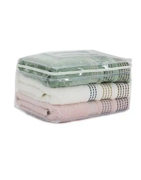 

3pcs High Quality Luxury Soft Embroidered Turkish Towels Bathroom Strongly Water Absorbent Adult Beach Towel 100% Cotton 50x90cm