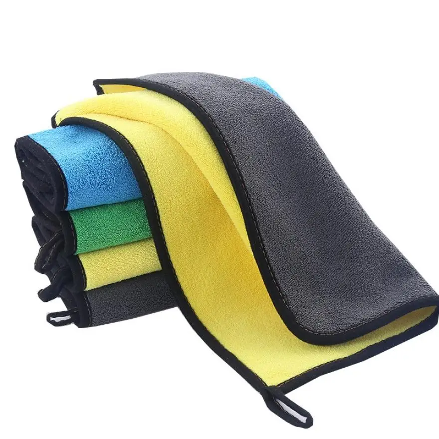 

Soft Coral fleece car wash towel Double-sided velvet car wash towel kitchen anti-dirty strong absorbent wipe car cleaning towel