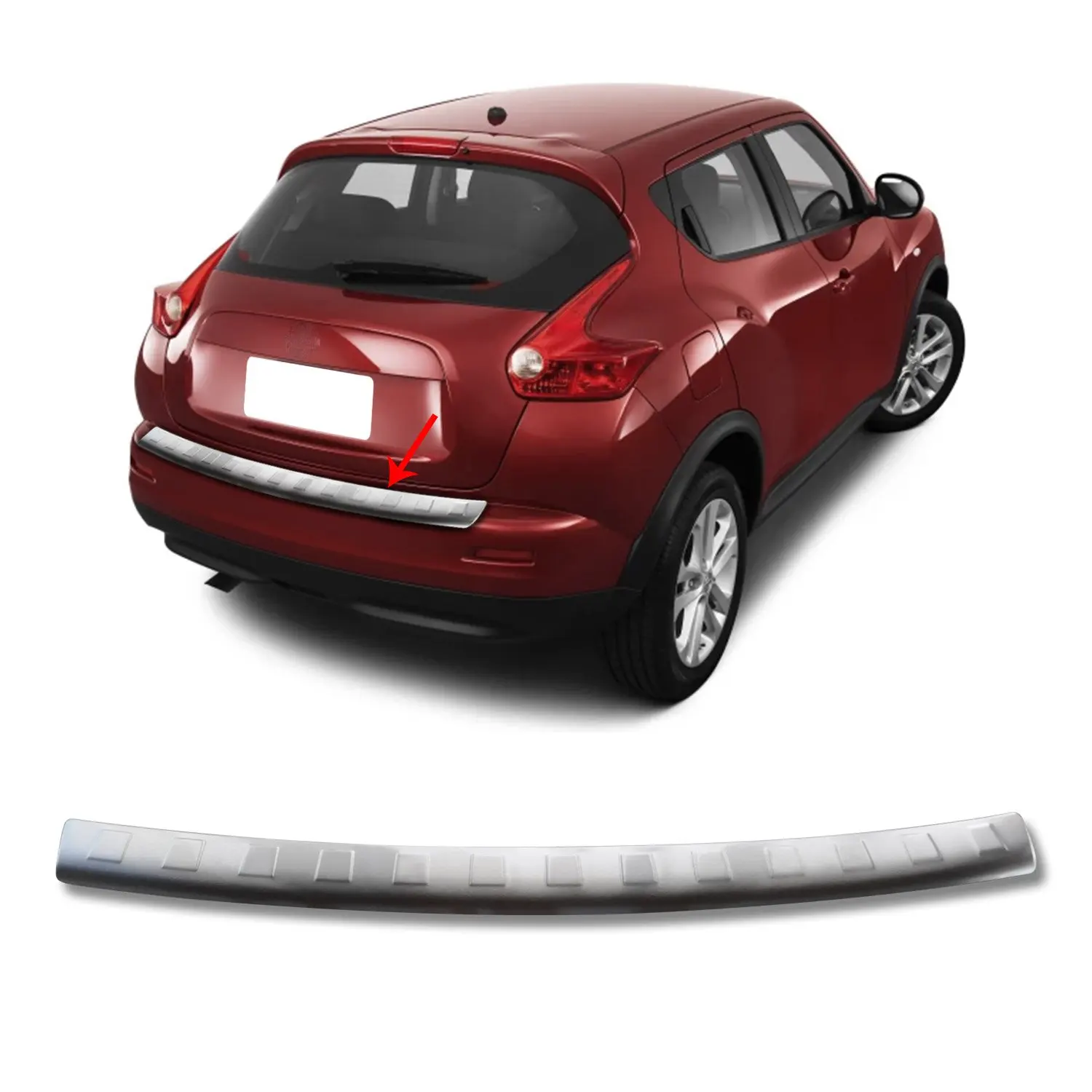 

Nissan Juke Chrome Rear Bumper Sill Cubic Zirconia Stainless Steel (2010-2014)