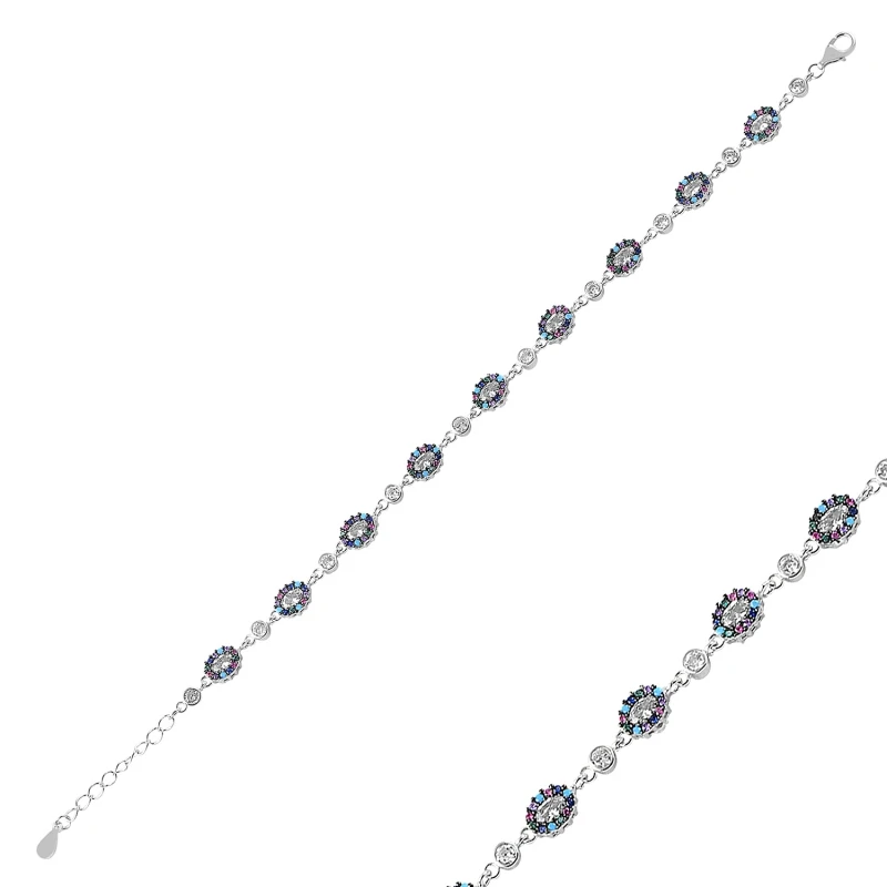 

Silver 925 Sterling Zircon Cubic Zirconia Bracelet