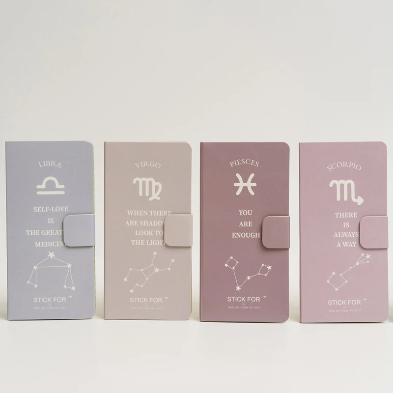 Милый kawaii блокнот 12 Созвездие Магнитная книга липкий планировщик наклейки