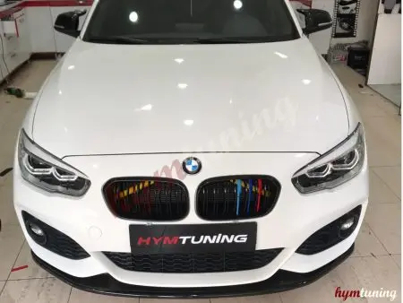 Универсальная насадка на передний бампер BMW F10 F20 F22 сплиттер для губ пианино