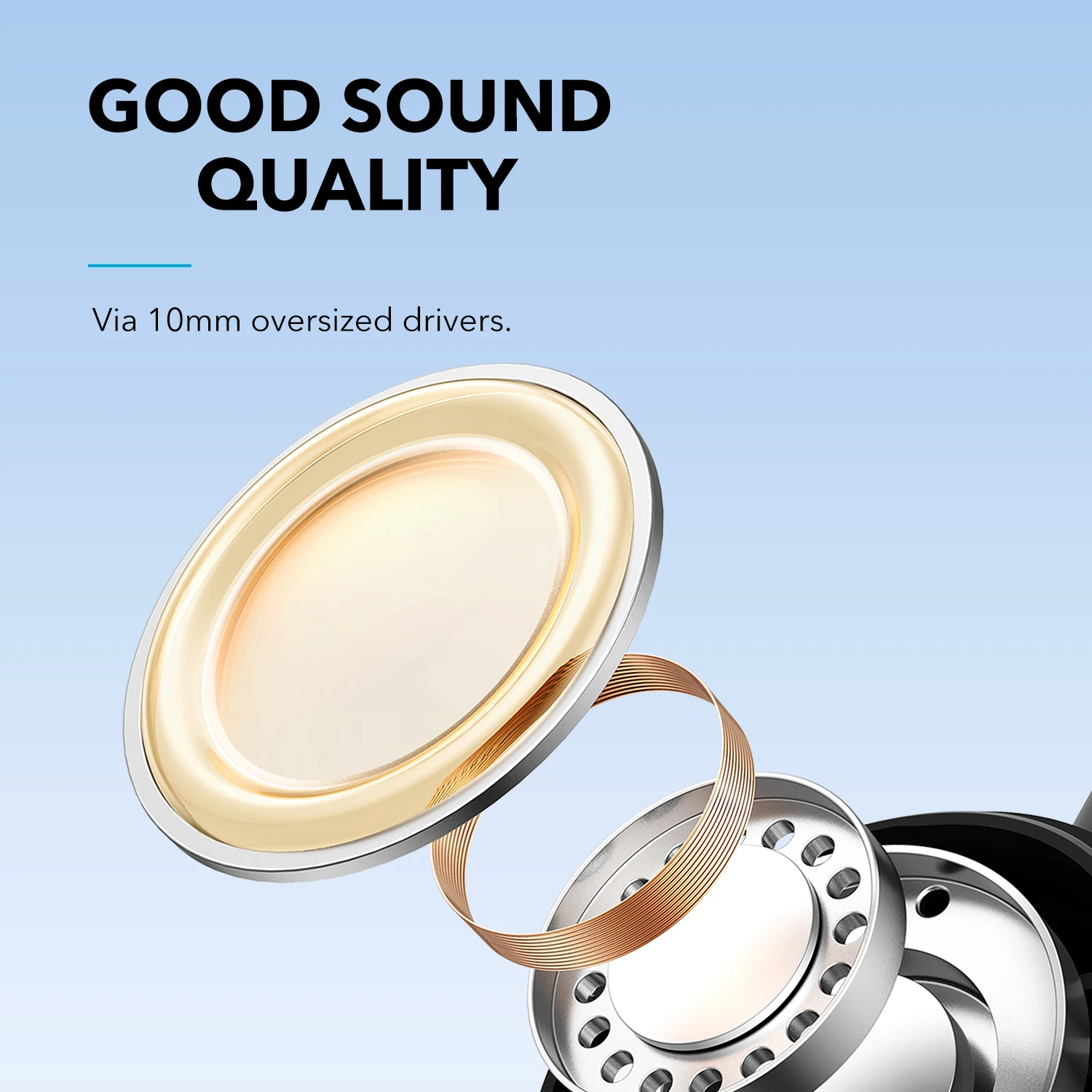 Беспроводные наушники Soundcore от Anker Life P2i True улучшенные вызовы с искусственным
