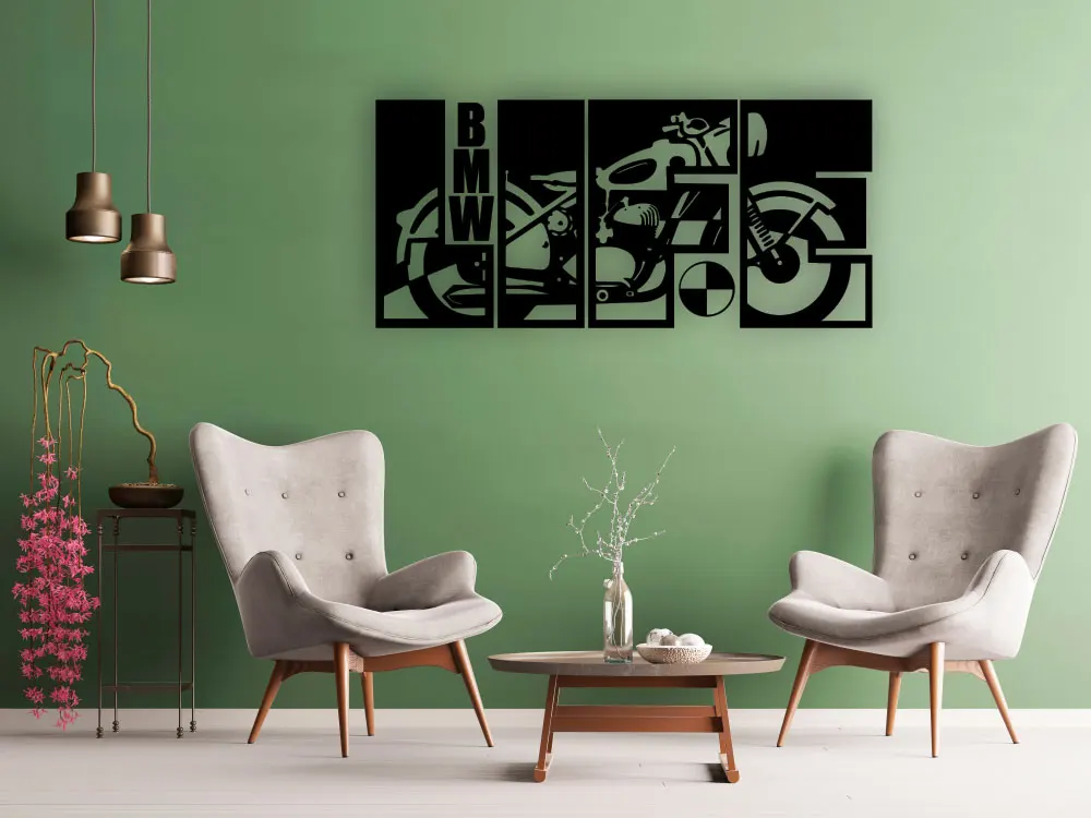 

Bmw Retro Motorcycle - Metal Wall Art, Metal Wall Decor, Metal Wall Art, Wall Decor Interior, Housewarming Gift, Metal Wall