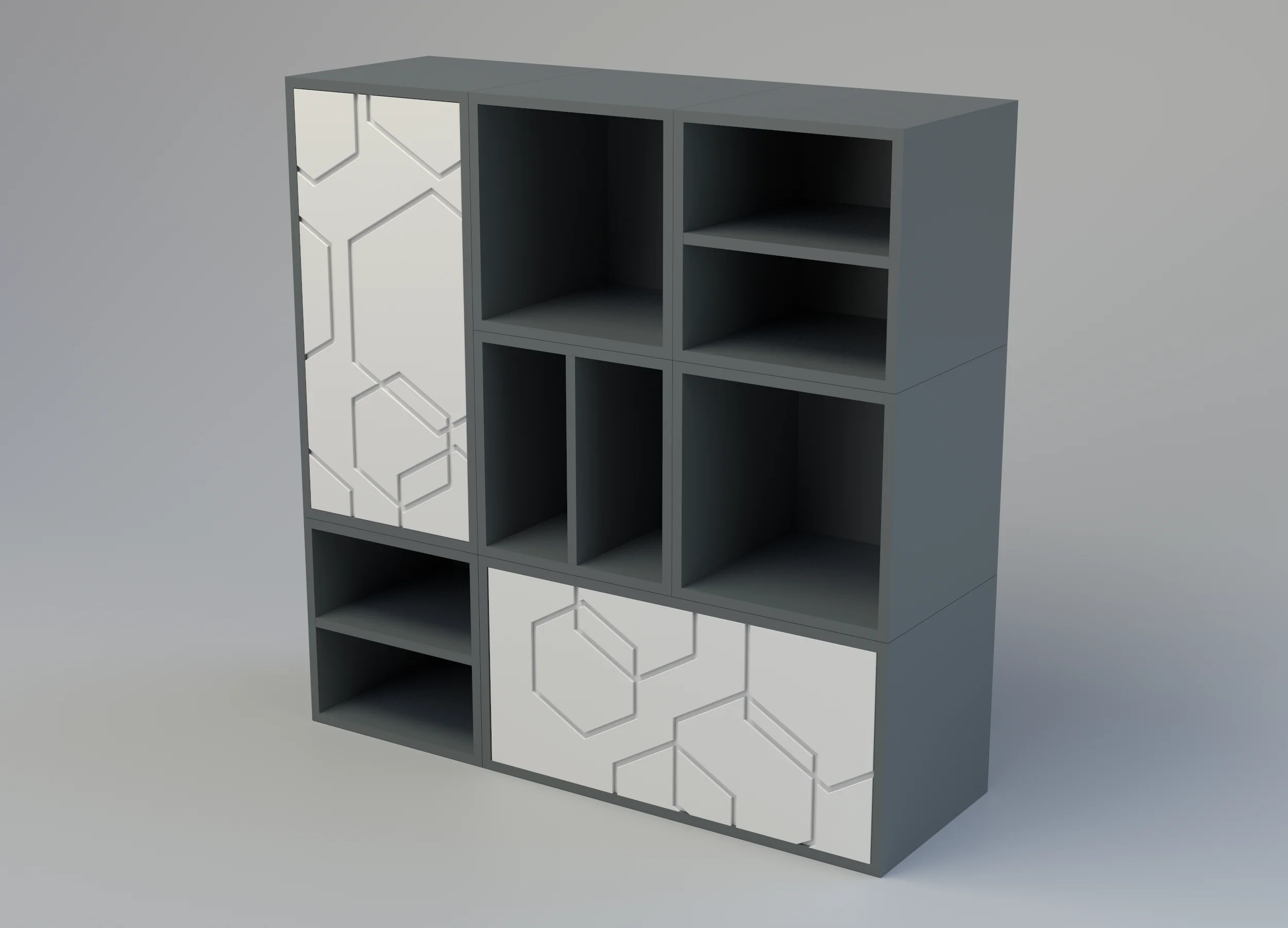 Модуль Куб с фасадом Универсальные модульные шкафы &quotКуб&quot от фабрики