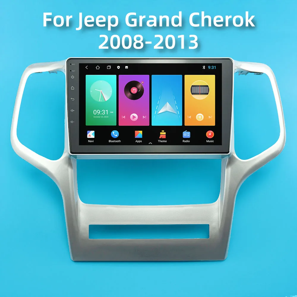 Автомагнитола для Jeep Grand Cherok 2008 2013 9 дюймов Android 2 Din мультимедийный стереоплеер