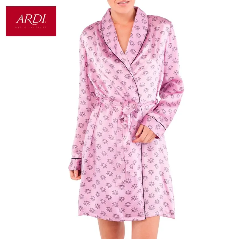 Халат из шелка ARDI|home robe|female robewomen's silk bathrobe |