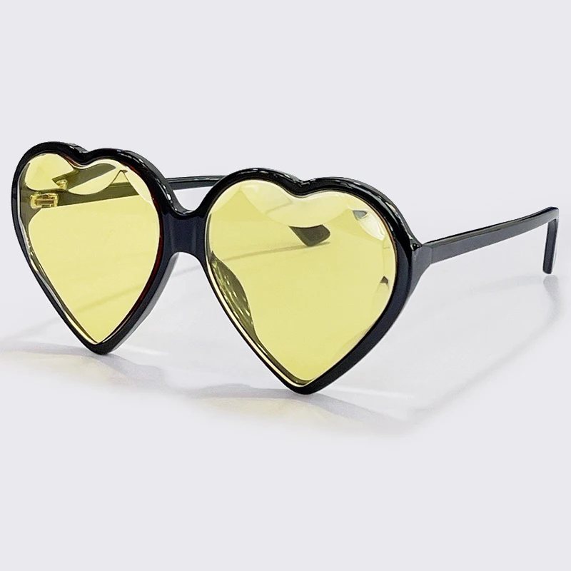 

2021 Summer Fashion Heart Sunglasses For Women Famous Luxury Brand Acetate Frame Okulary Oculos De Sol Feminino