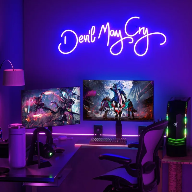 

Devil May Cry Neon Sign Acrylic Flex Neon Led Custom Neon Sign Bedroom Decor Party Sign Neon Gameroom Wall Decor Birthday Gift
