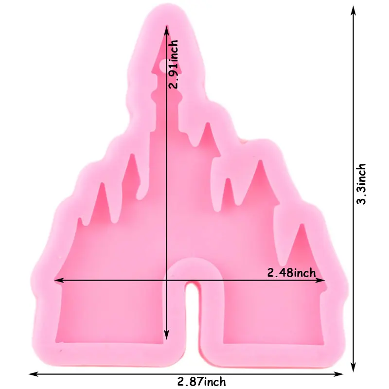 Блестящие ракеты силиконовые формы DIY для ювелирных изделий брелок эпоксидная