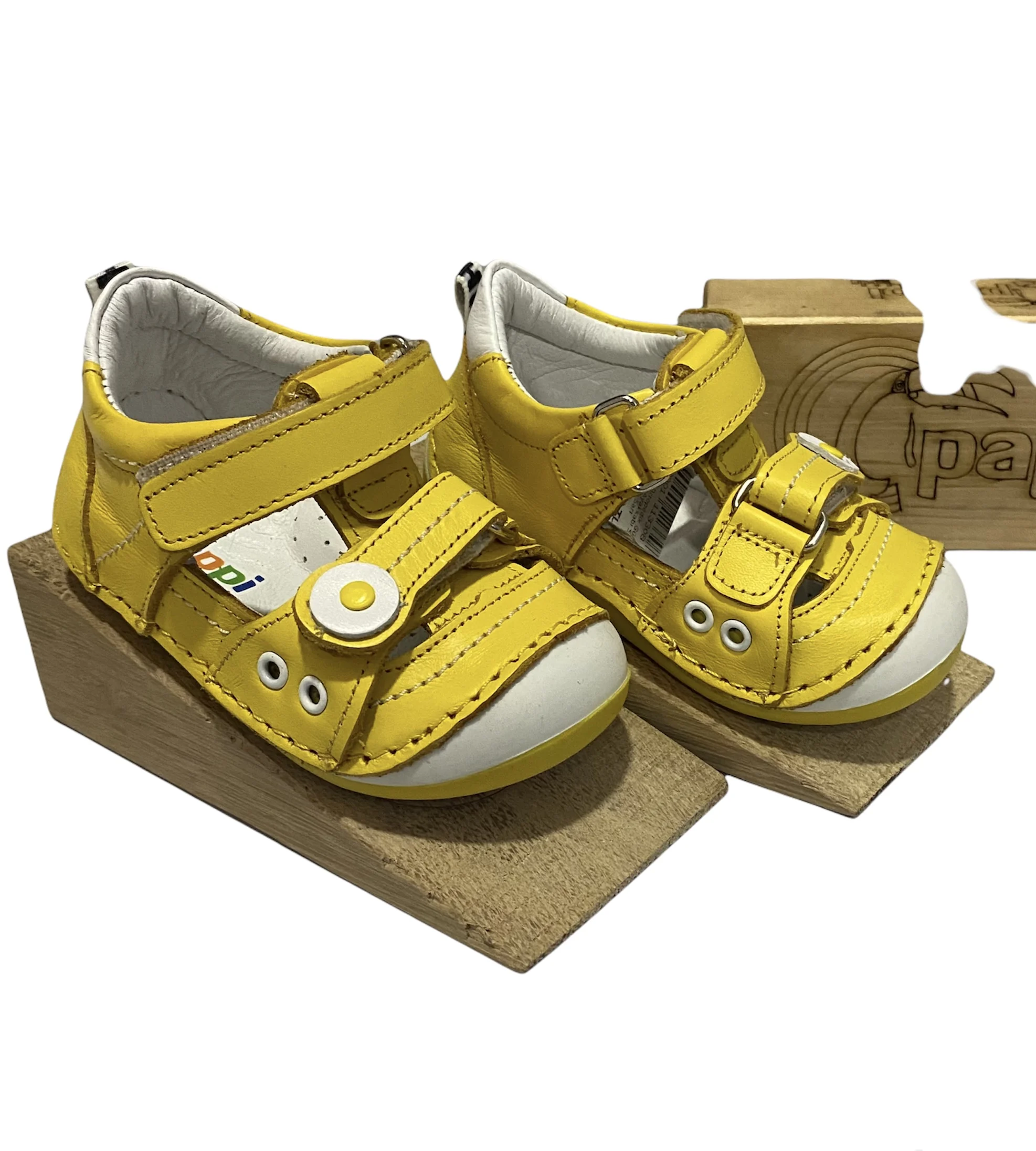 

Pappikids Model(013) Boy's First Step Orthopedic Leather Shoes
