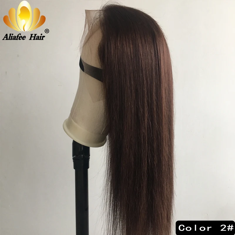 #2 Цветной 13x4 Синтетические волосы на кружеве парики из натуральных волос