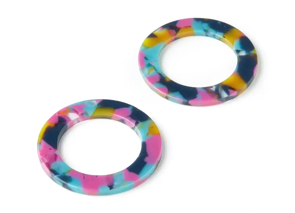 Ацетатные круглые очаровательные серьги и подвески фурнитура ювелирные изделия