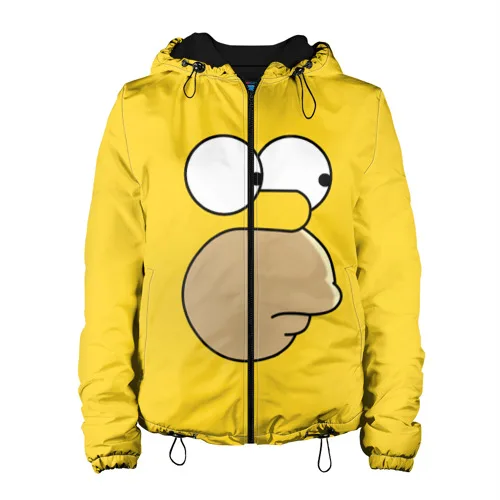 Женская куртка 3D Гомер Симпсон | Куртки