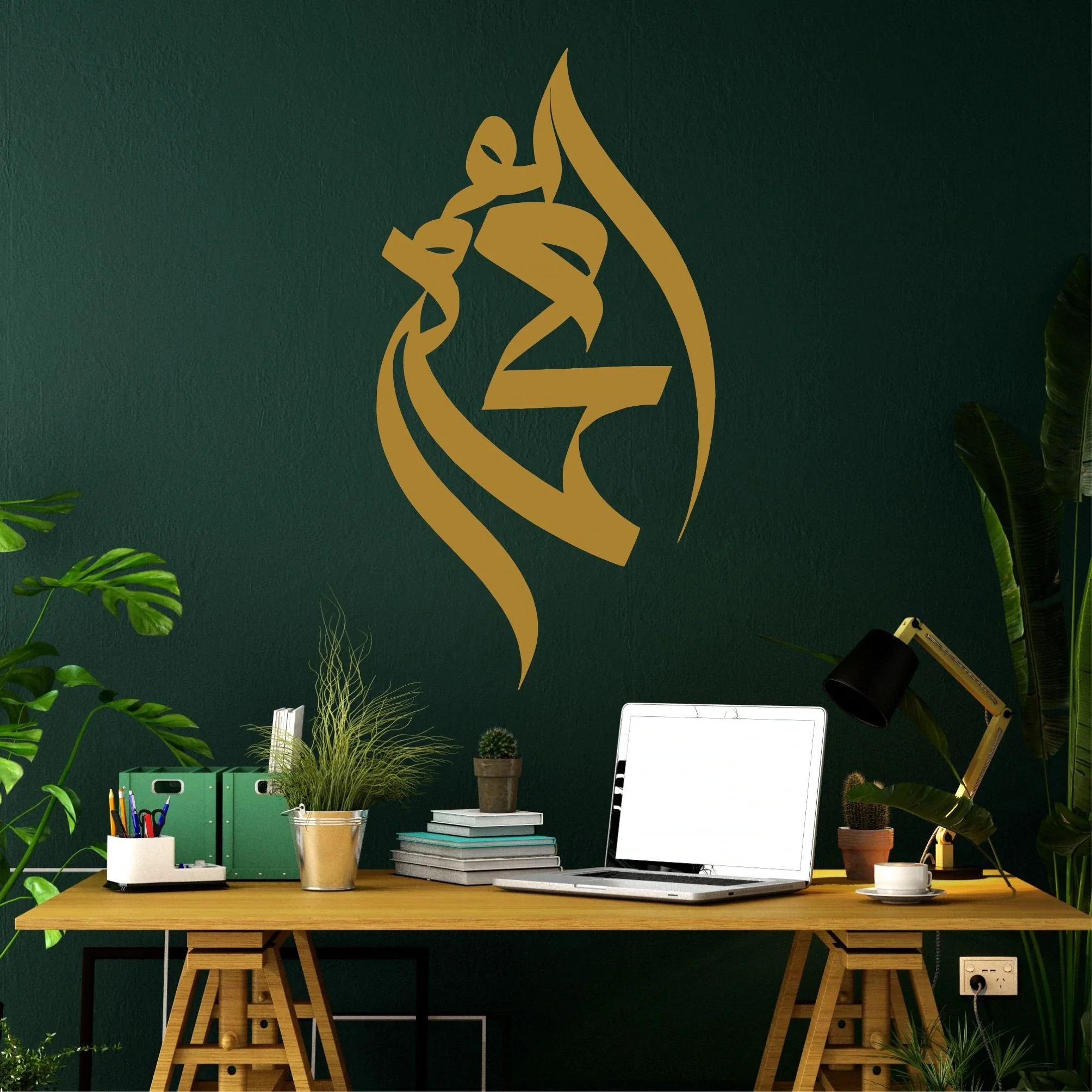 

Etgdecor Металлический Настенный декор Аллах, золотистая металлическая настенная живопись для внутренних и наружных работ