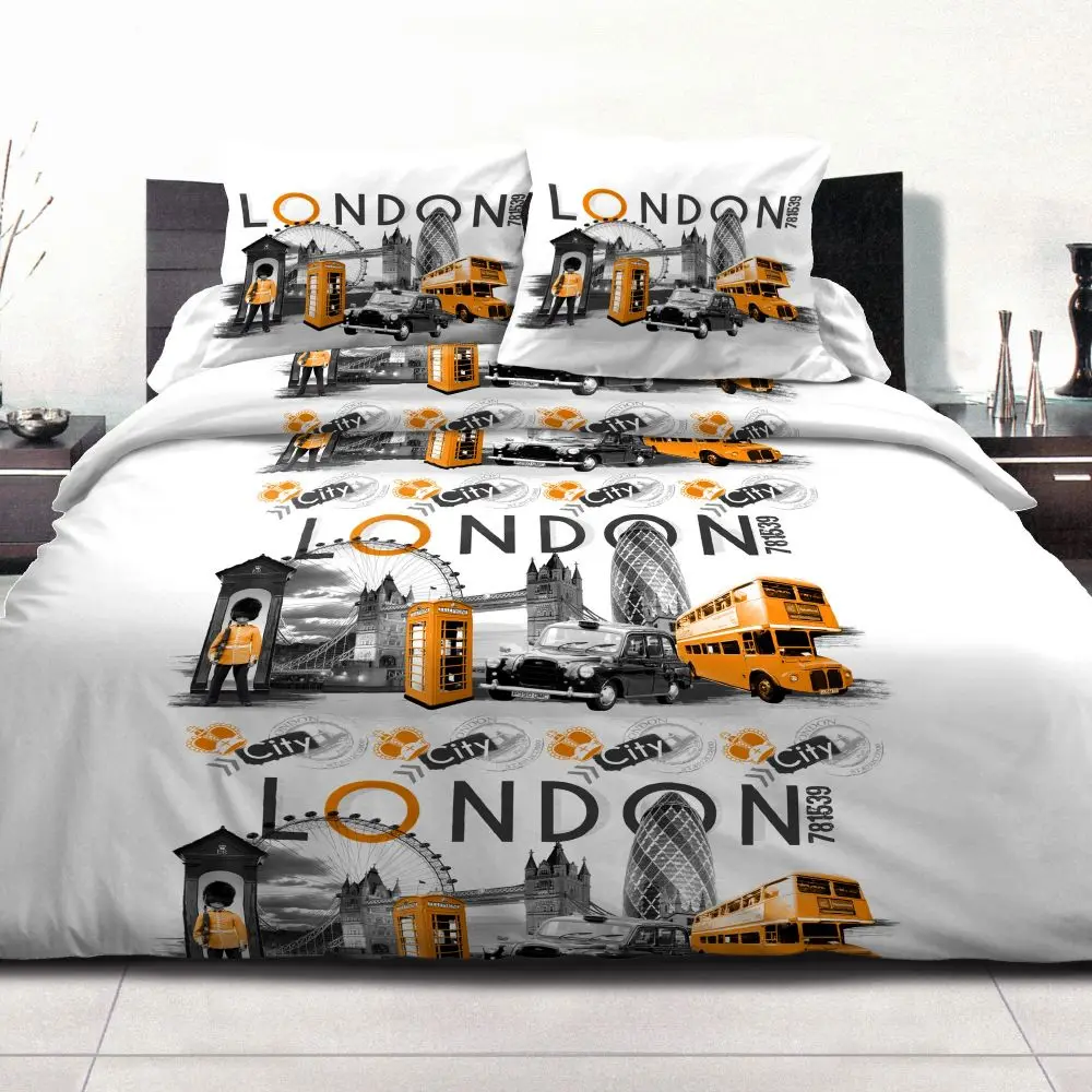 Украшение одеяло 240x260 crinkle London City Orange|Комплекты постельного белья| |