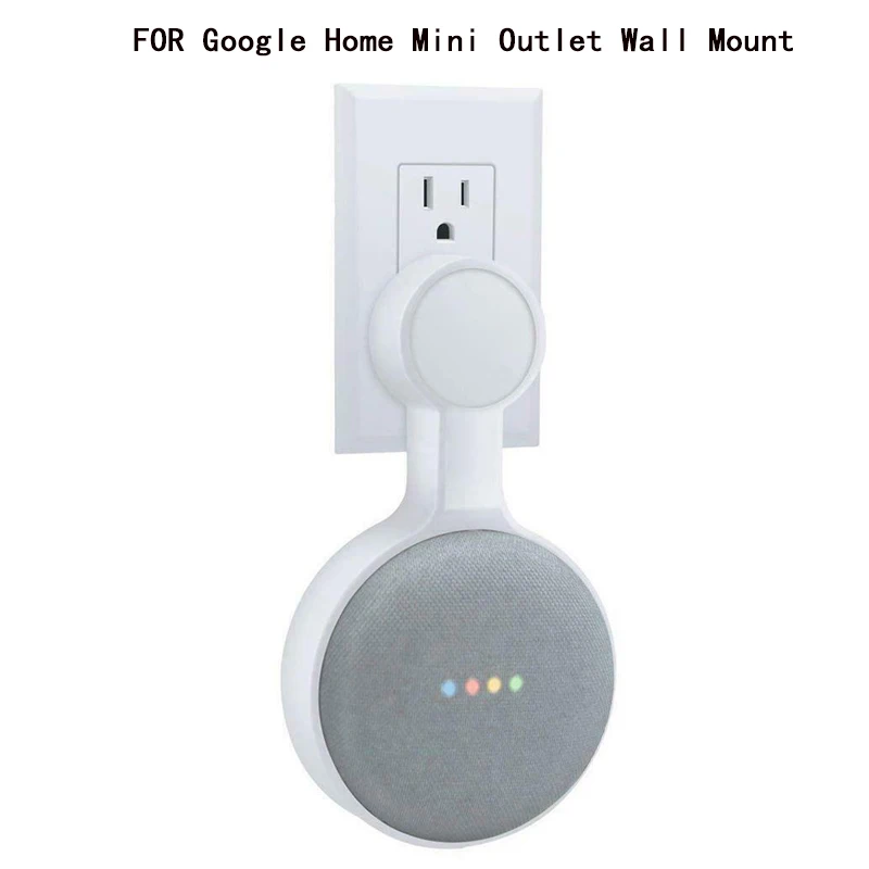 White 1/2 шт розетка настенное крепление Стенд Hange для Echo Dot 3-го поколения держатель Чехол штекер, вставной крепежный стенд работа с Amazon Echo Dot - Цвет: White