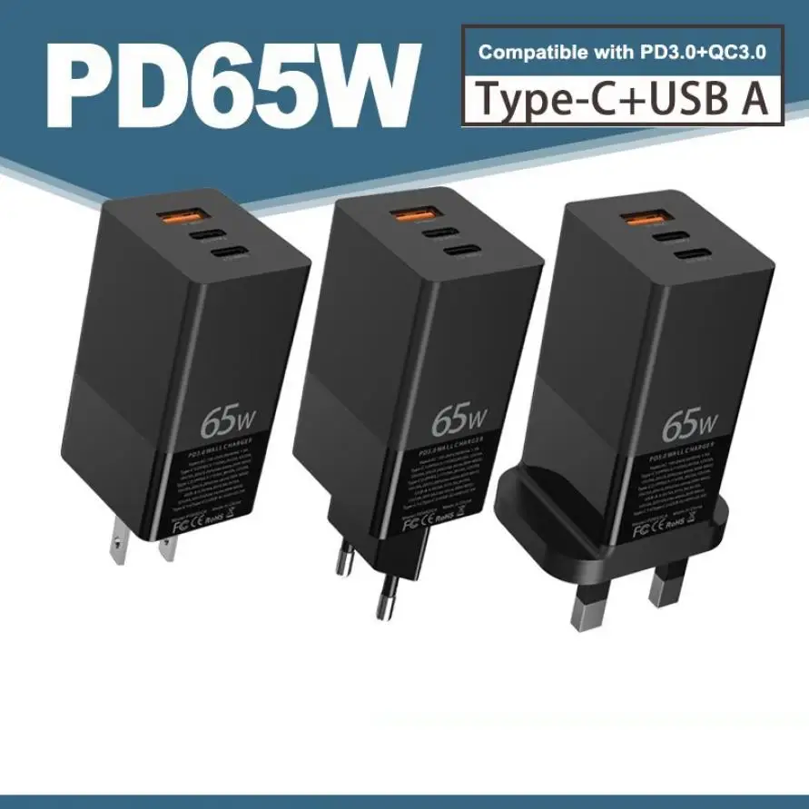 65w ган usb зарядное устройство с ф