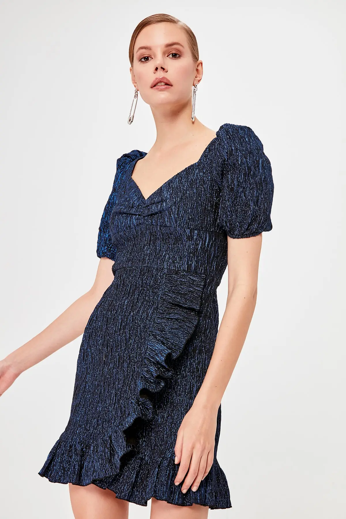 Trendyol платье с оборками TPRSS20EL0058|Женские платья| |