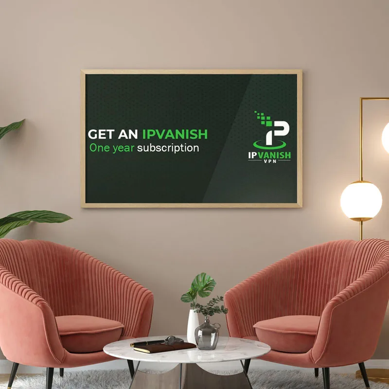 Оригинальный плакат с подпиской ipvanish vpn черно белая живопись картины на холсте