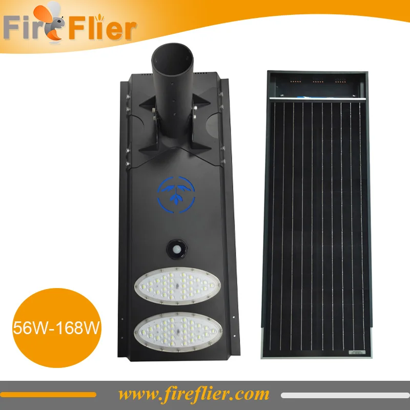 Уличный светодиодный светильник Все в одном на солнечной батарее 2 шт./лот 50 Вт 100