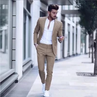 2022 new jacket pant design casual fashion business men suits for wedding suits tuxedos slim fit gray men suitsjacketpant