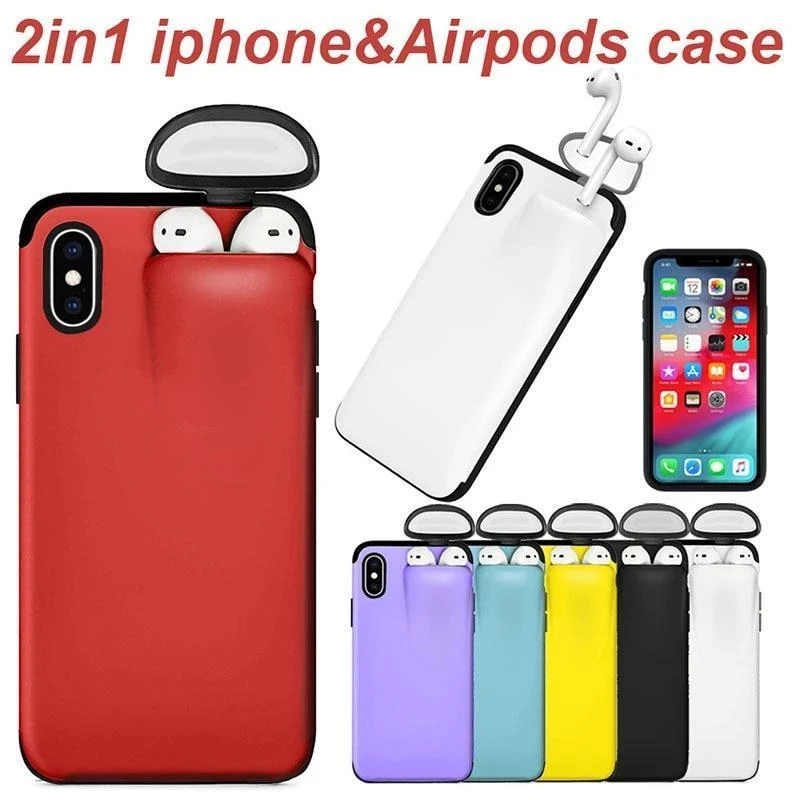 Для iPhone 11 Pro Max чехол Xs Max Xr X 10 8 7 Plus чехол для AirPods Держатель Жесткий чехол Прямая поставка