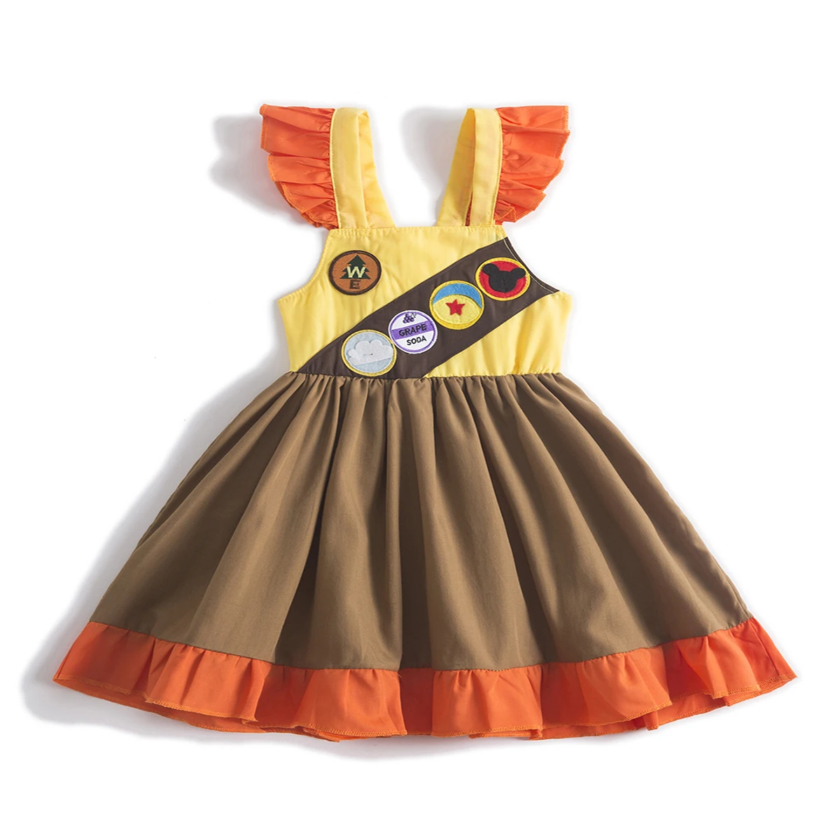 Wilderness Costume Theme Twirl Dress Russell cosplay animal kingdom outfit Girls Wilderness Explorer Twirl Dress for girls