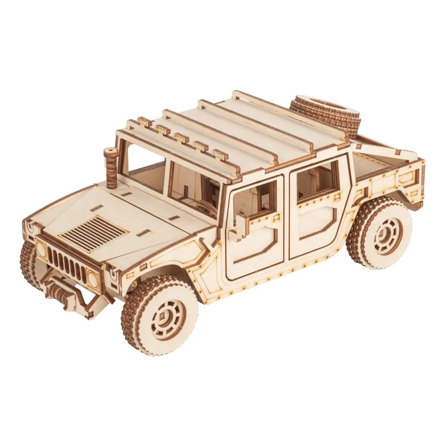 Конструтор из дерева &quotВоенный вездеход&quot Развивающие деревянные игрушки для