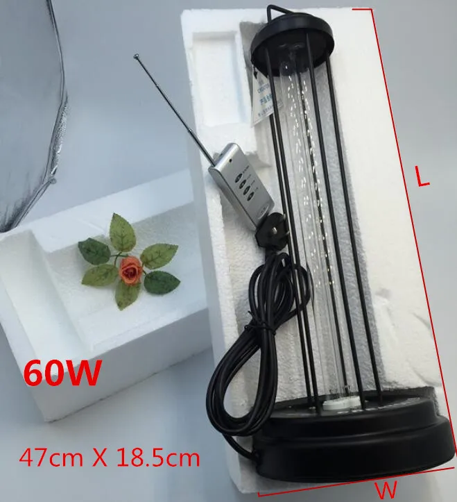 60W remote control 60 Вт нехимический пульт дистанционного управления УФ кварцевый бактерицидный ультрафиолет свет лампы портативный свет трубки защиты блок озона бесплатно - Мощность в ваттах: 60W remote control