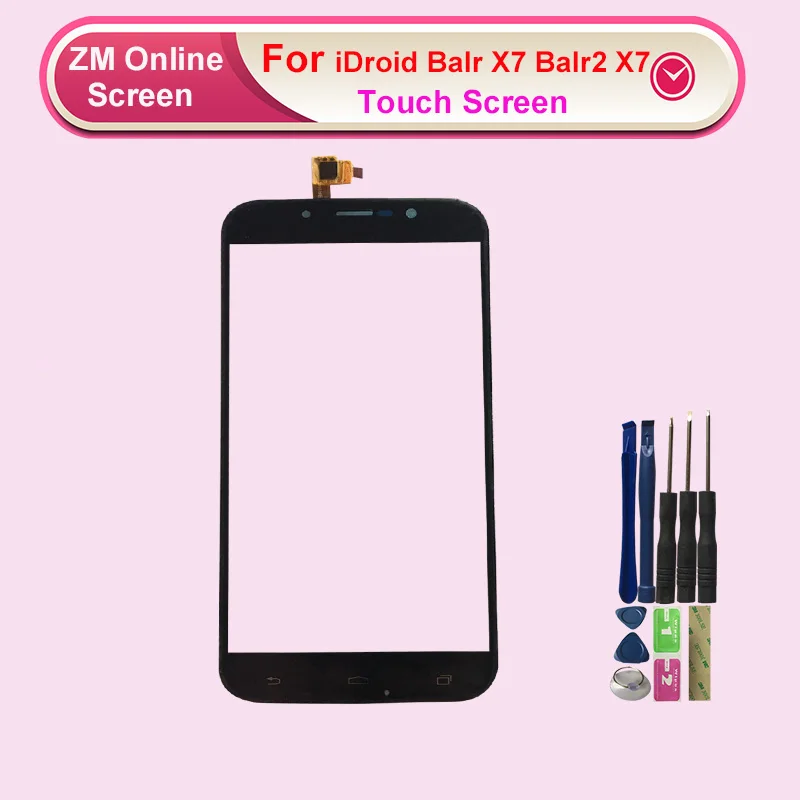 Сменный сенсорный экран RYKKZ для iDROID BALR X7 BALR2 дигитайзер + Инструменты|Сенсорные