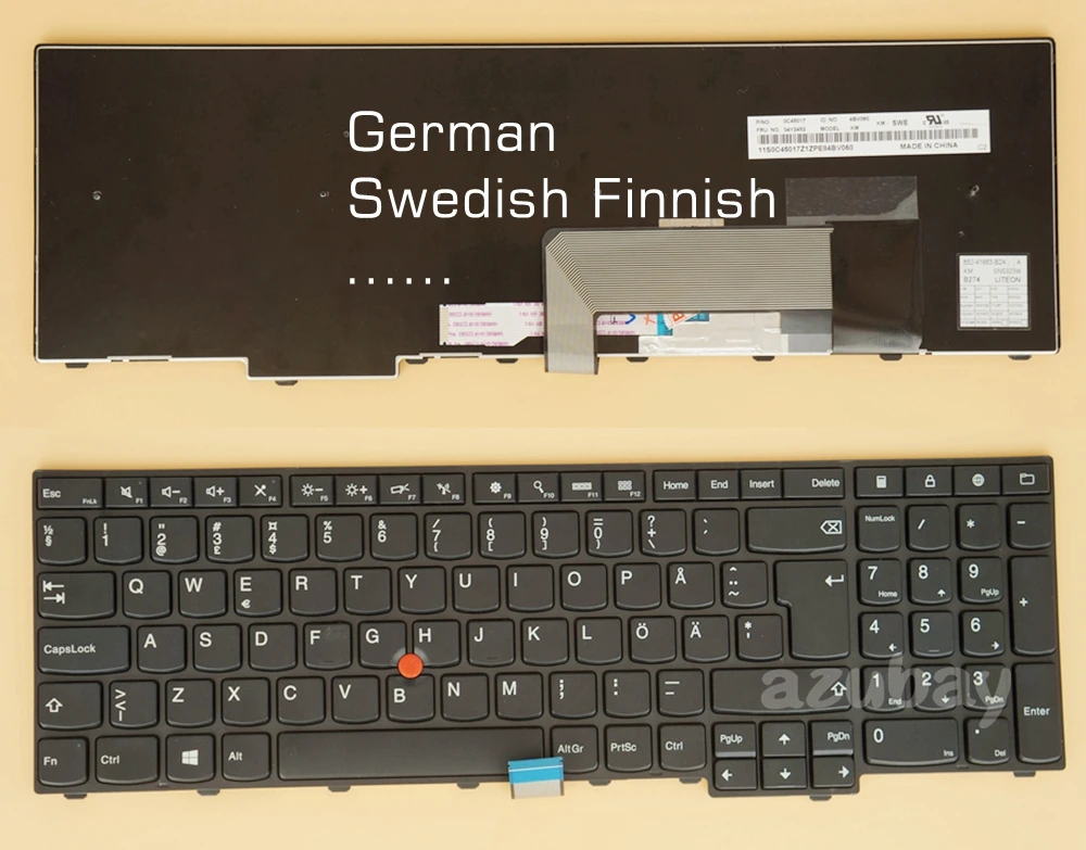 GR DE SD FI клавиатура для Lenovo 00PA642 00PA601 04Y2678 04Y2715 04Y2452 04Y2374 04Y2438 04Y2360 04Y2664 04Y2701 00PA628 00PA587