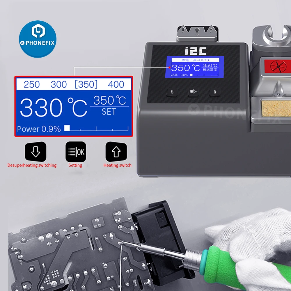 Паяльная станция i2C 2SCNi NANO с ручкой C245 наконечники паяльника JBC 1S быстрый нагрев