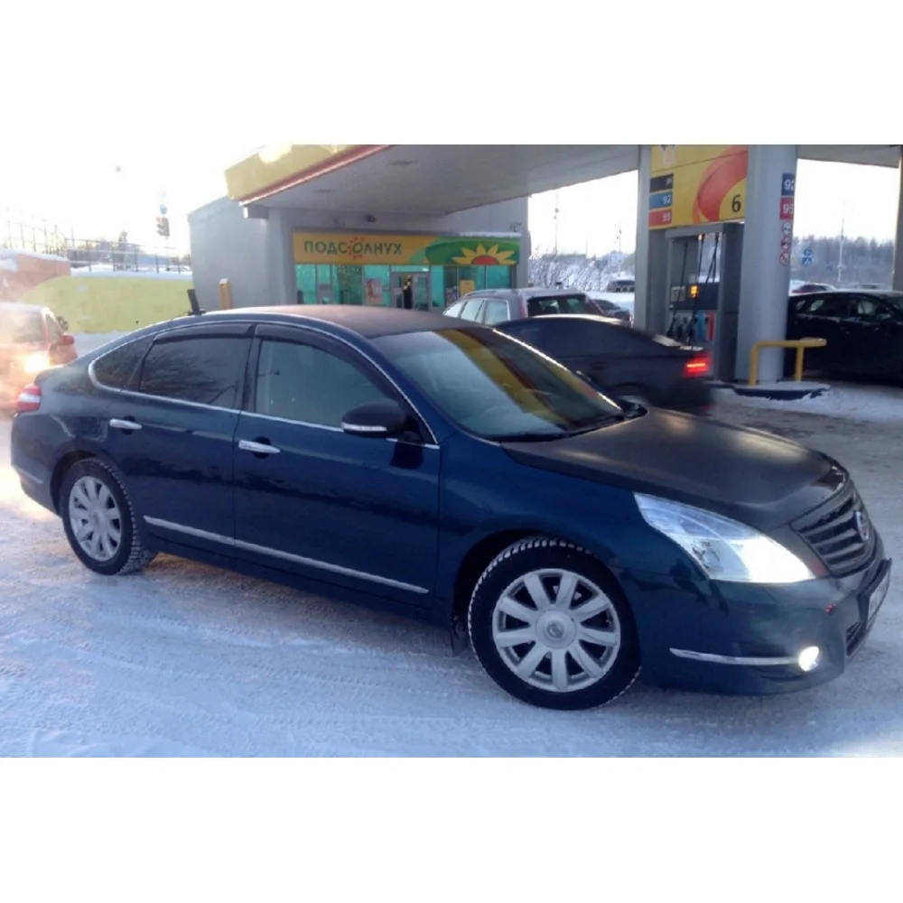 Дефлекторы окон Cobra Tuning N11408 на авто Nissan Teana (J32) 2 ll Sd 2008-2014 4 шт./комп. ветровики от