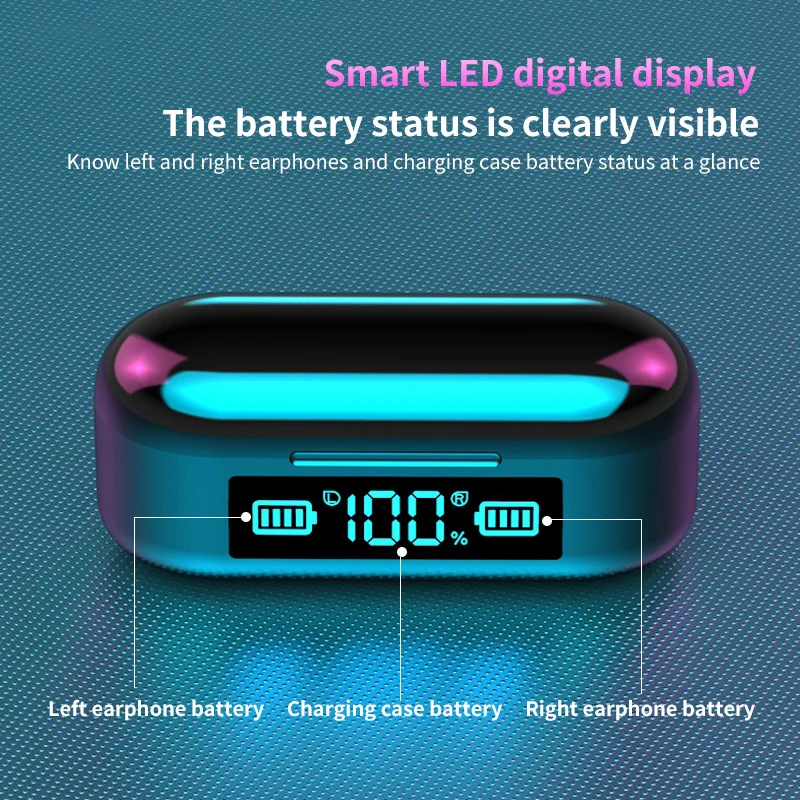 Наушники-вкладыши TWS с Беспроводной наушники Bluetooth 5 0 9D Hi-Fi стерео спортивные