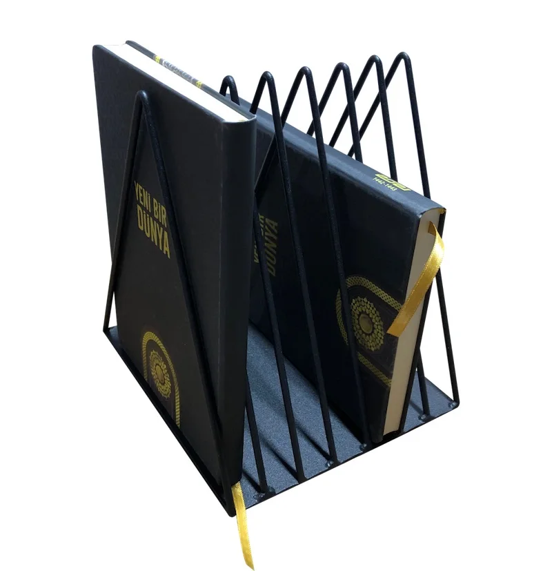 

Metal Triangle Dergilik, Plaklık, newspaper rack 7 'Sheet Rack Metal Triangle Book Magazine Holder Metal Vinyl Record Shelf WD43S