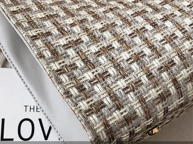 Классическая модная клетчатая женская сумка большая емкость на плечо с цепью