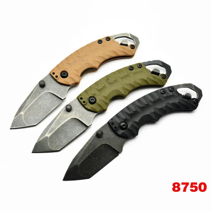 

Kershaw Shuffle II 8750 Manual Mini Folding Hunting Knife Blackwash Tanto Plain Edge 8Cr13Mov Blade Tactical Survival EDC Knives