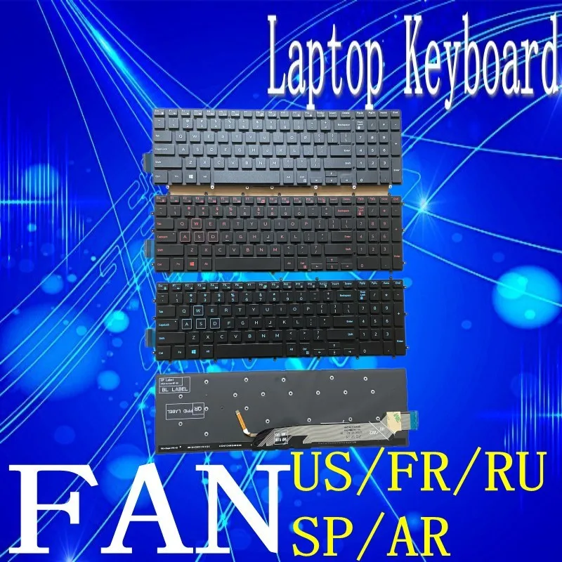 

for Dell G3 3590 3579 3779 G33590 3593 G5 5500 15 5590 5587 G7 7588 17 7790 7590 keyboard laptop notebook