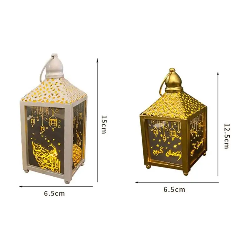 

Ramadan Lanterns Lamp LED Eid Mubarak Decor Night Lights Ramadan Kareem Decoration For Home Muslim Islam Festival Party
